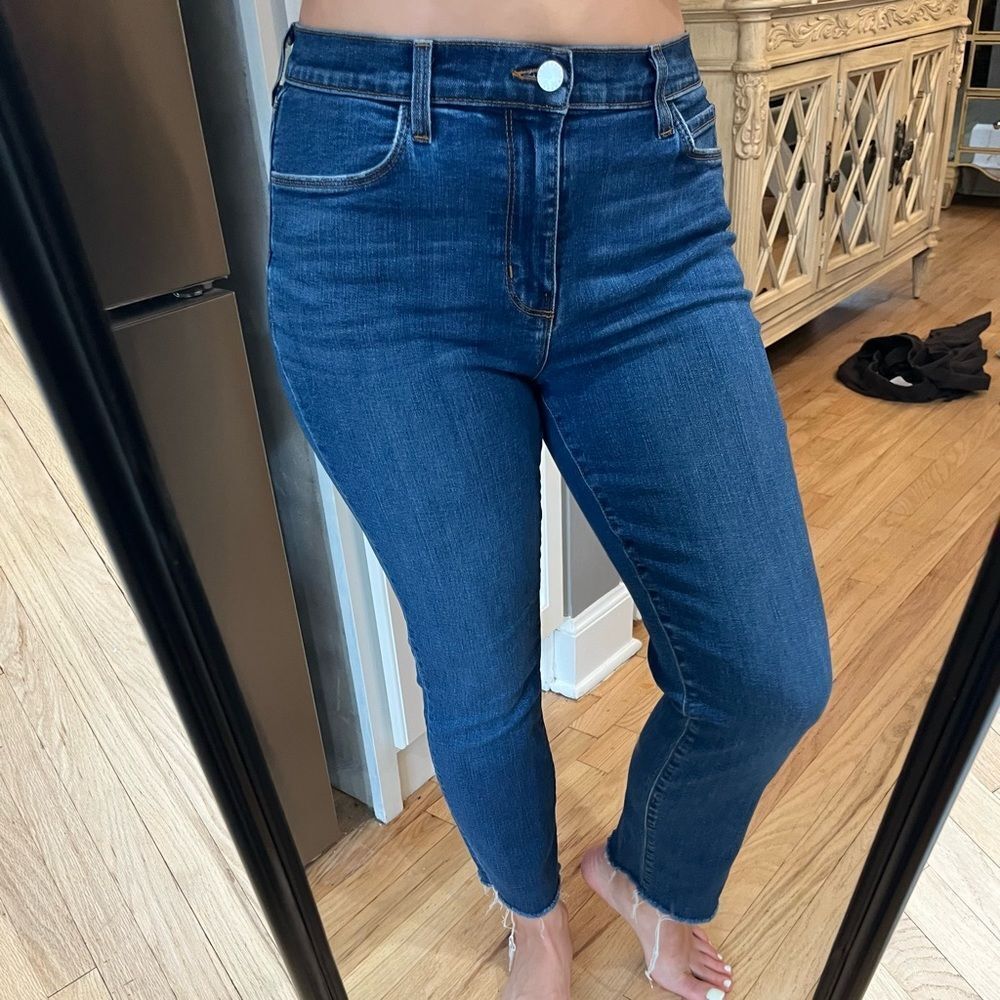 L’AGENCE Blue jeans High Rise, Cropped, Slim, Laguna size 28